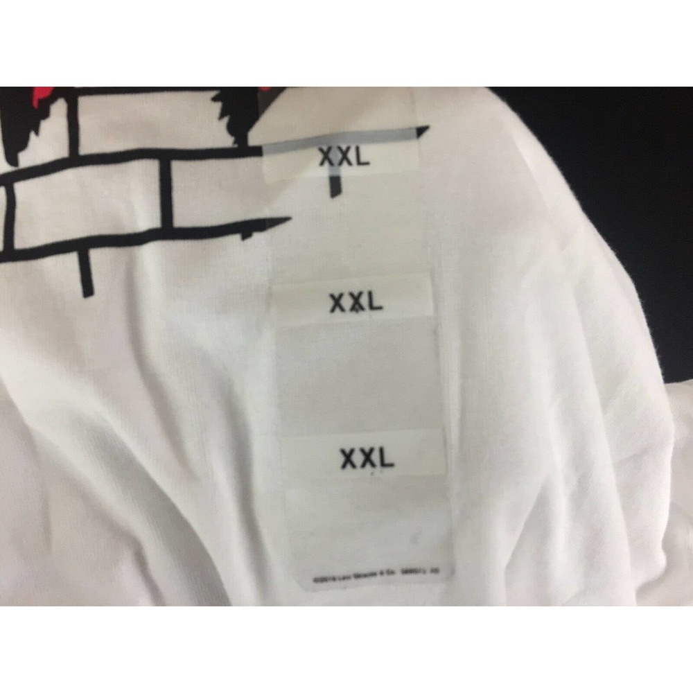Mens white cotton brick wall short sleeve T Shirt by Levi's Size 2XL New Tags - Picture 5 of 7